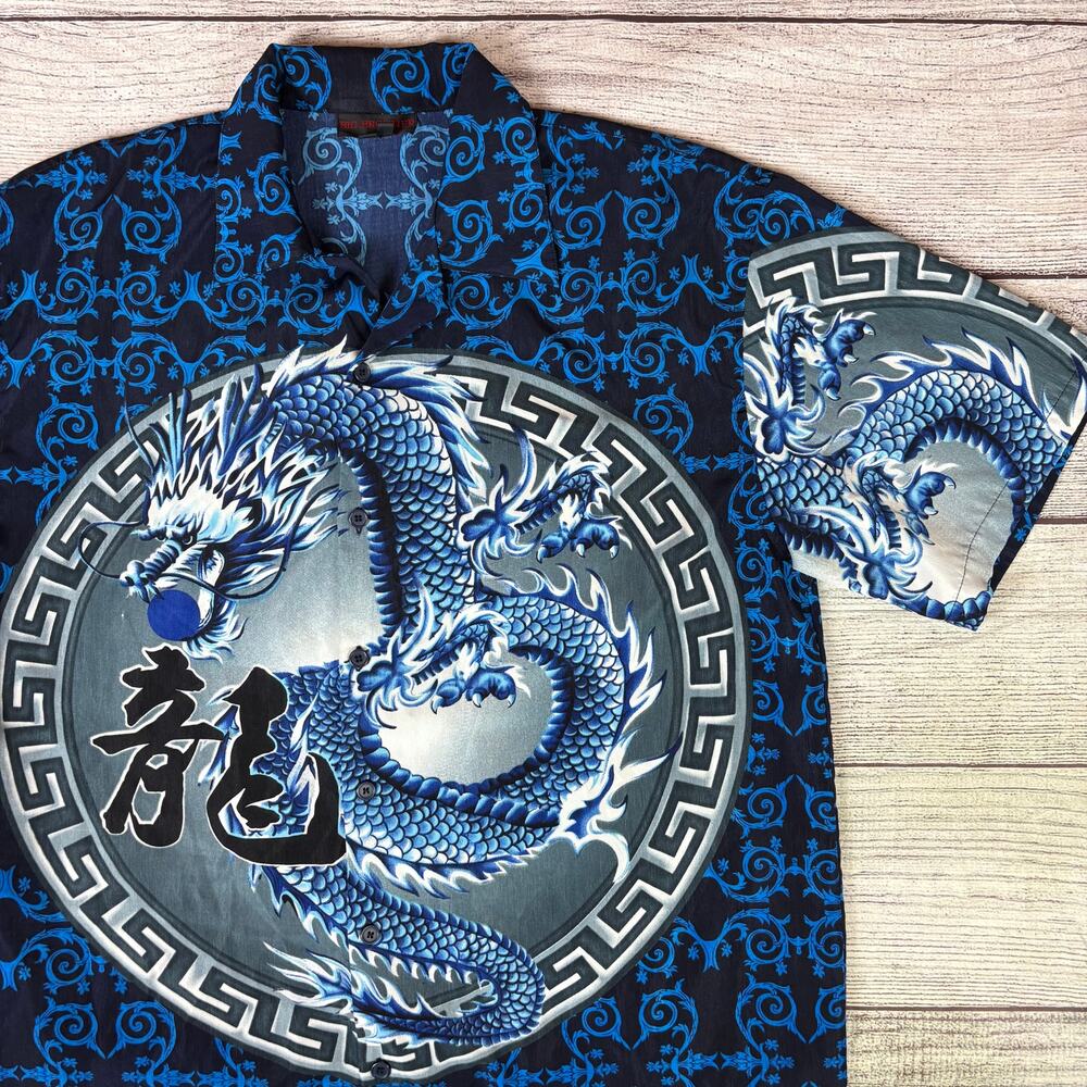 Vintage Y2k Big Brother Dragon All Over Print Shirt